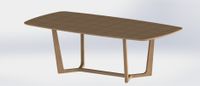 Mesa tipo Concorde (Modelada con SolidWorks y Swood 2023)